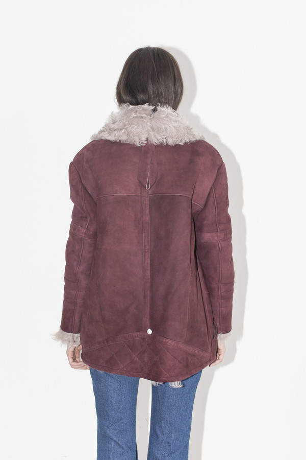 Sandy Liang Dyed Ines Shearling Sandy Liang Dyed Ines Shearling
