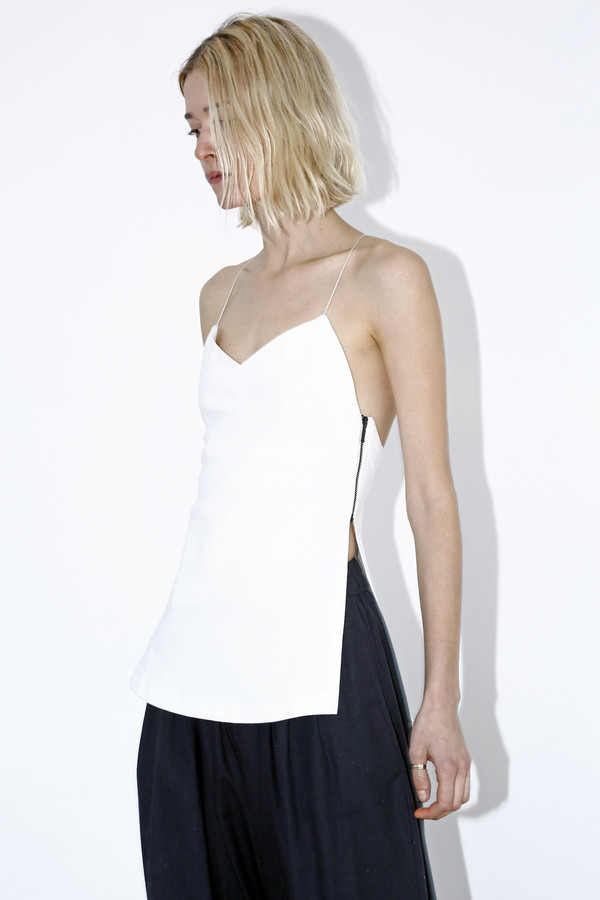 White Denim Camisole Top White Denim Camisole Top