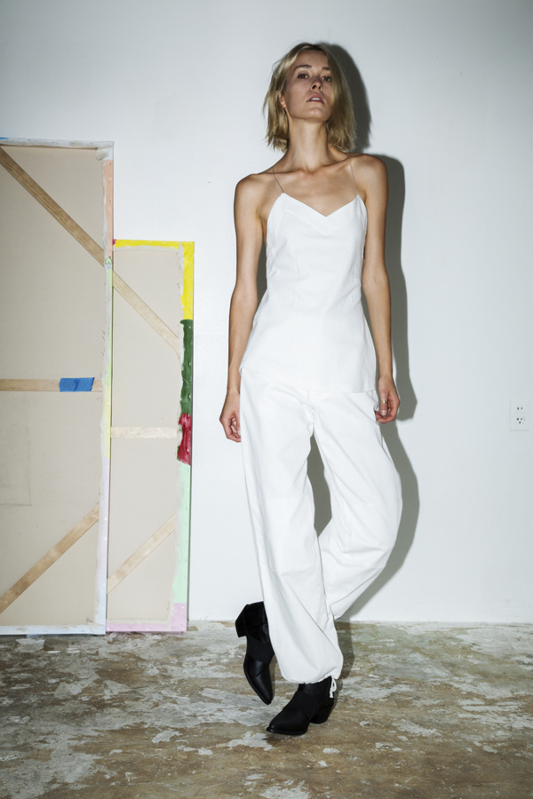 White Denim Camisole Top White Denim Camisole Top