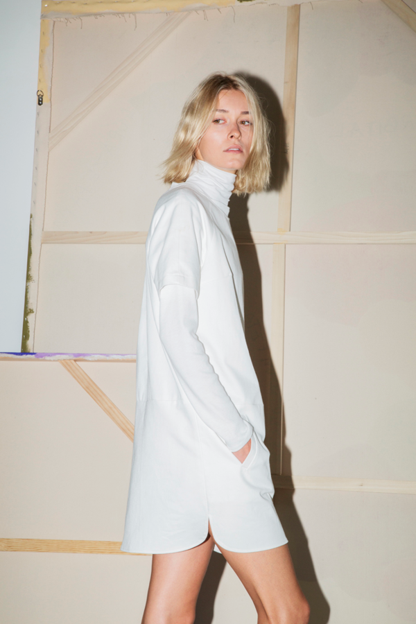 White Denim Raglan Dress White Denim Raglan Dress