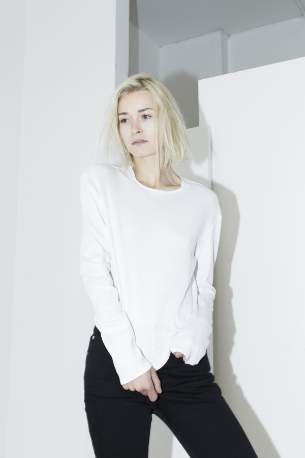 Assembly White Long-Sleeve Top Assembly White Long-Sleeve Top