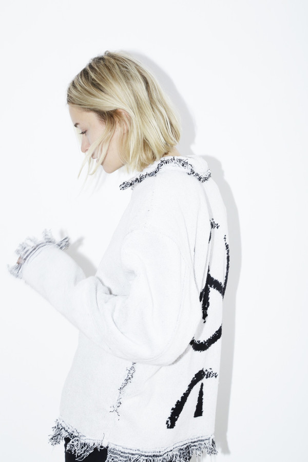 White Mariah Terry Jacket White Mariah Terry Jacket