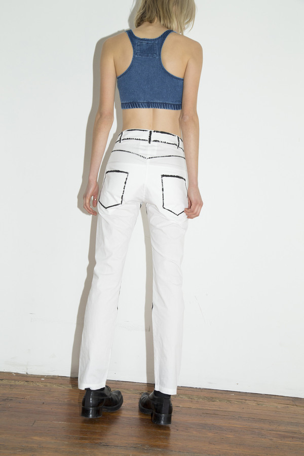 69 White Painted Jeans 69 White Painted Jeans