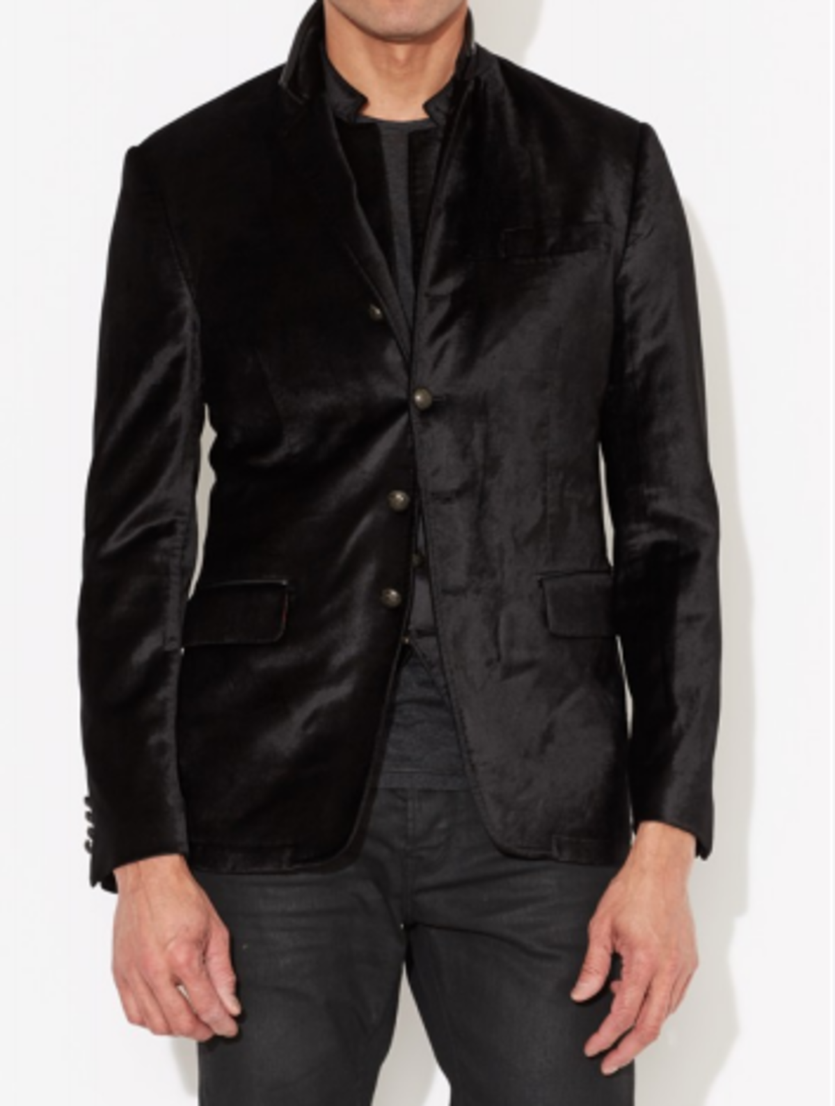 john varvatos multi button jacket