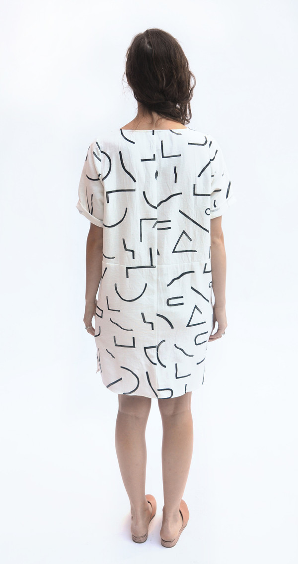 Dusen Dusen Lines Pattern Supercheck Dress Dusen Dusen Lines Pattern Supercheck Dress