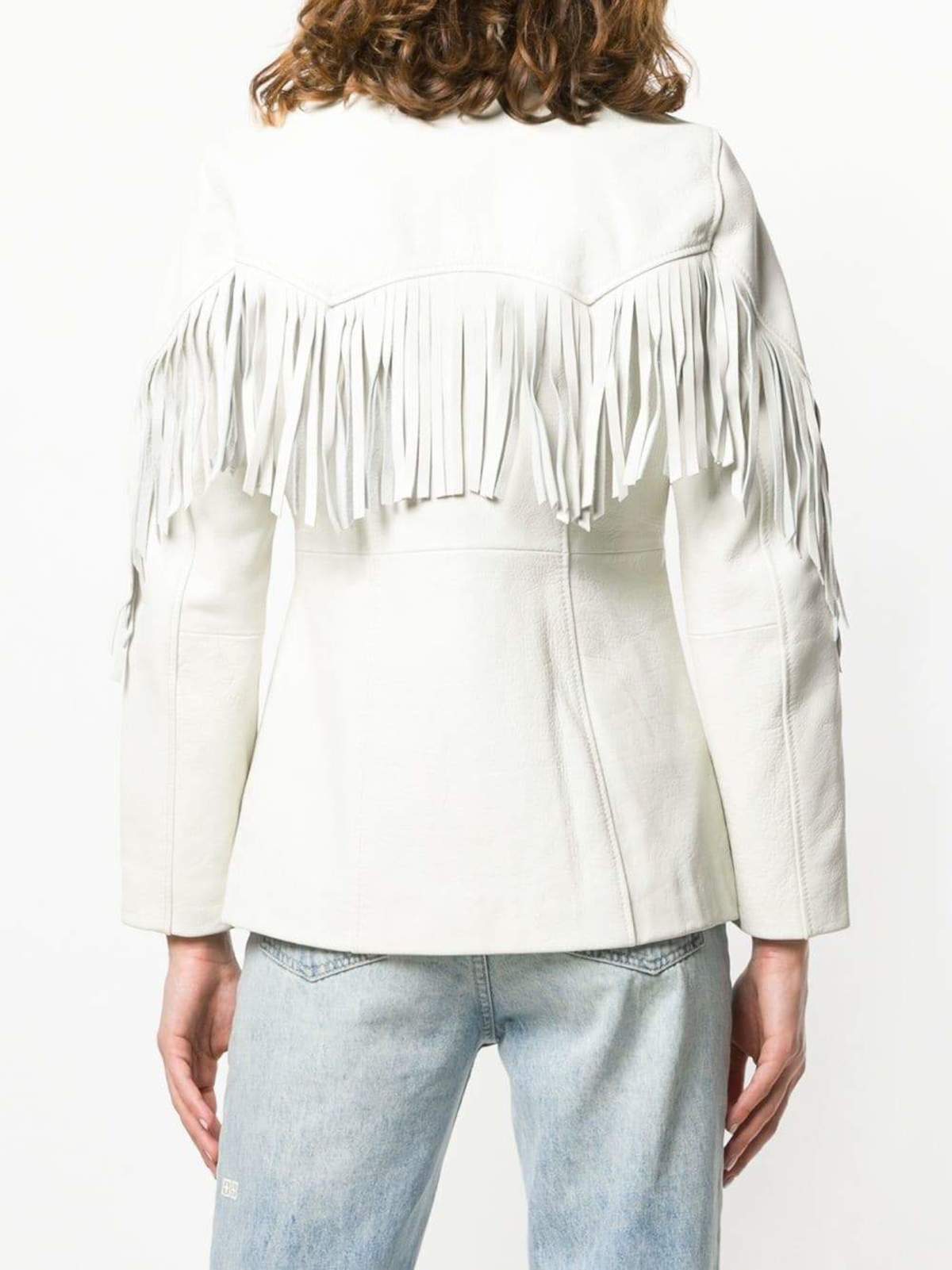 ganni fringe jacket