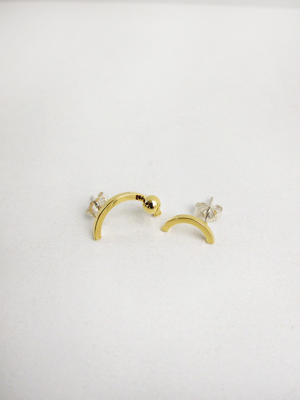 FAUX/real Wine and Moon Earrings FAUX/real Wine and Moon Earrings