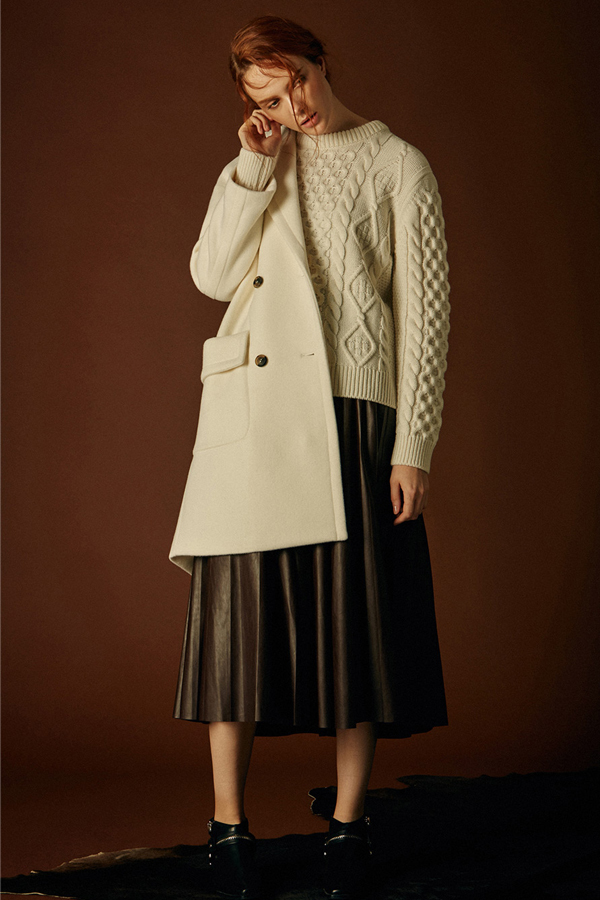 ANDERSSON BELL Aran Cable Sweater- Ivory ANDERSSON BELL Aran Cable Sweater- Ivory