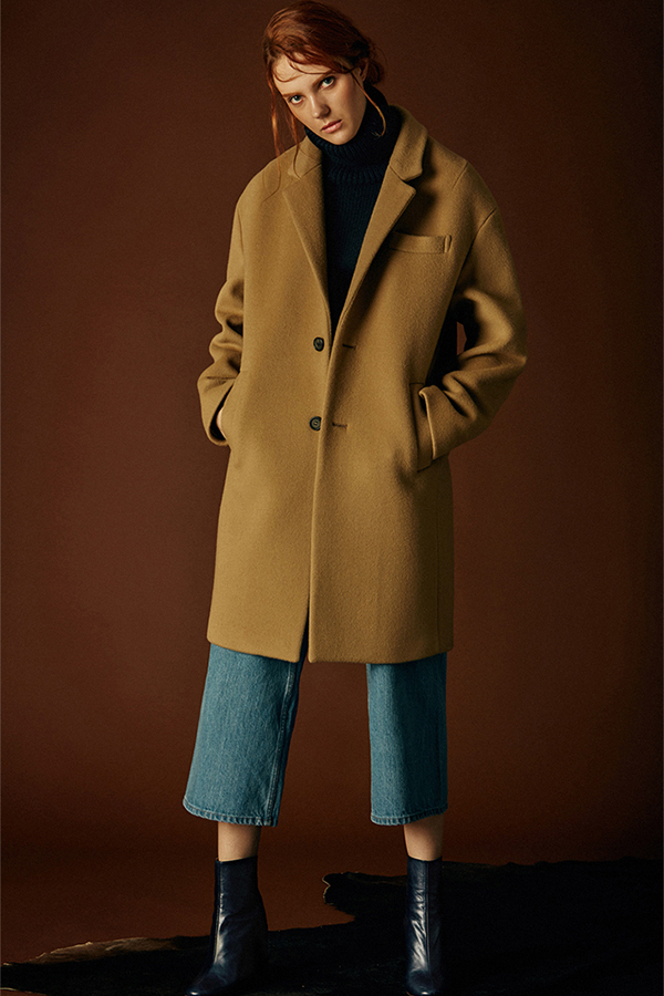 ANDERSSON BELL Johansson Oversized Single Breasted Coat- Beige ANDERSSON BELL Johansson Oversized Single Breasted Coat- Beige