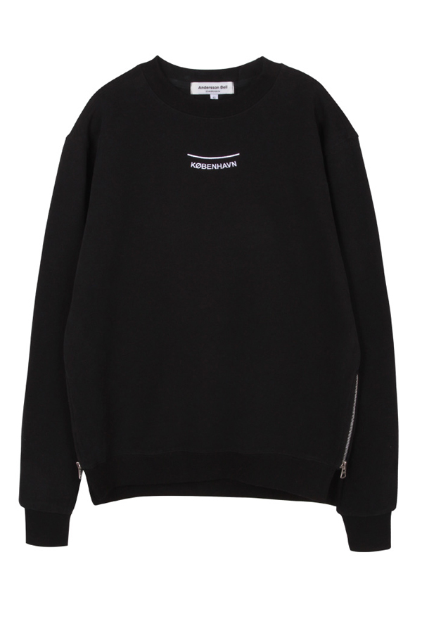 ANDERSSON BELL Unisex City Coordinates Sweatshirt- Black ANDERSSON BELL Unisex City Coordinates Sweatshirt- Black