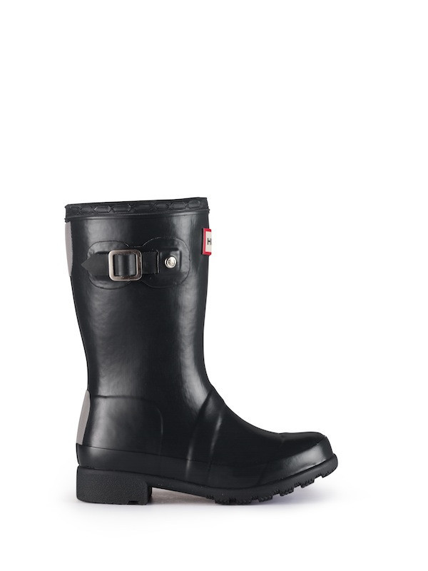 Hunter Original Packable Tour Kids Rain Boots - Black Hunter Original Packable Tour Kids Rain Boots - Black