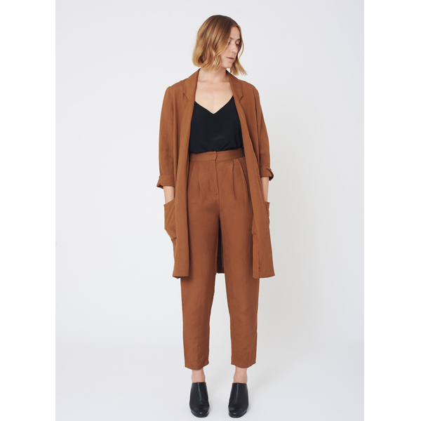 First Rite Mid Length Overcoat Amber First Rite Mid Length Overcoat Amber