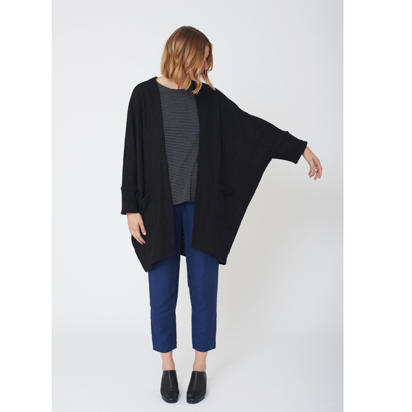 First Rite Sweater Cape Black First Rite Sweater Cape Black