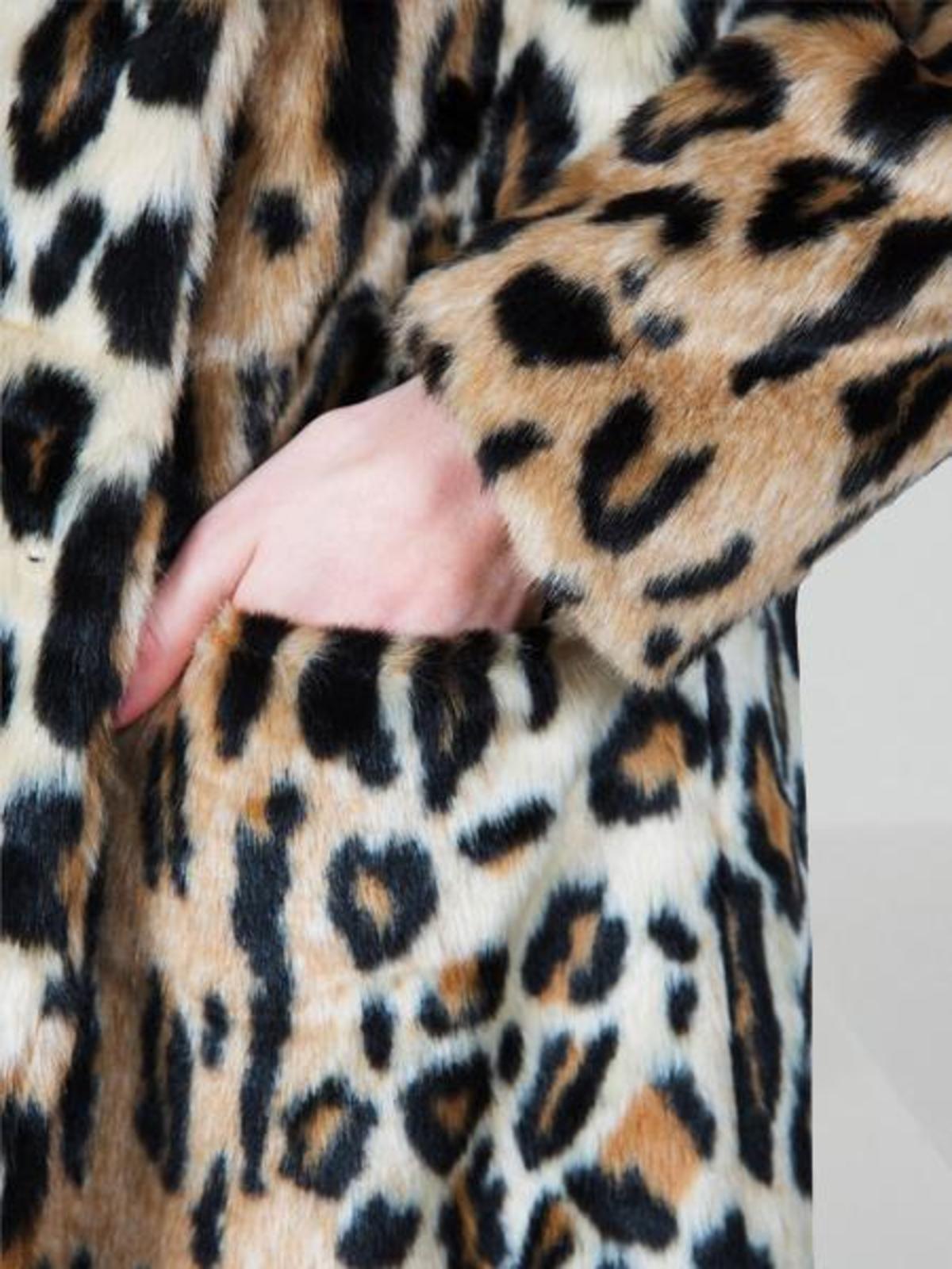 apparis margot leopard coat