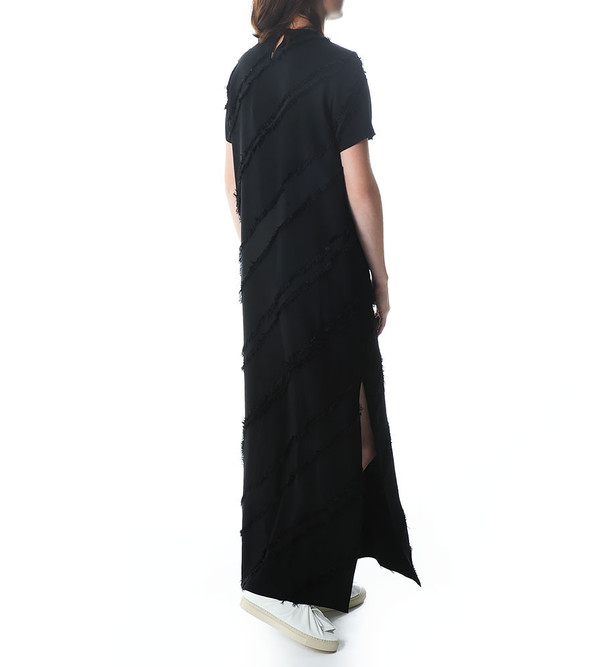 Ports 1961 Short Sleeve Gown with Fringe Ports 1961 Short Sleeve Gown with Fringe