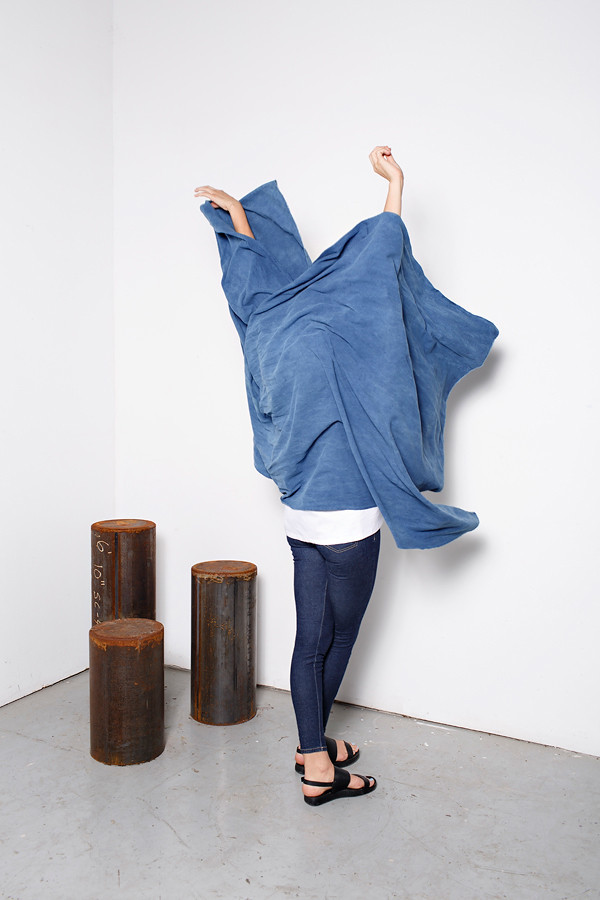 Miranda Bennett Indigo Raw Silk Textile Miranda Bennett Indigo Raw Silk Textile