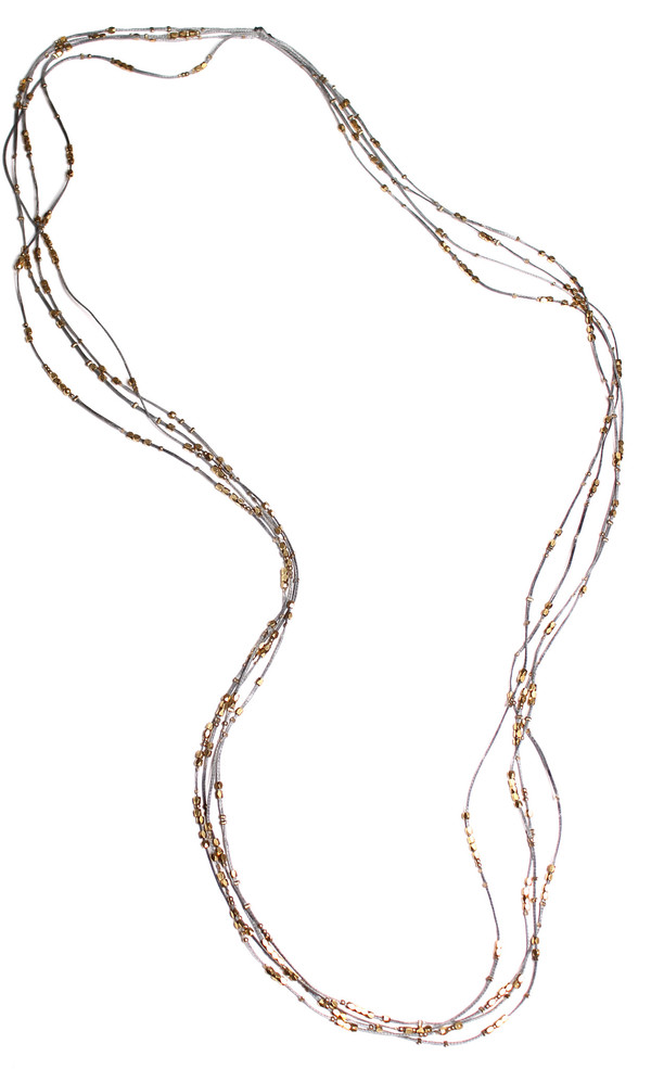 Serefina Glistening Four Strands Necklace Slate Serefina Glistening Four Strands Necklace Slate