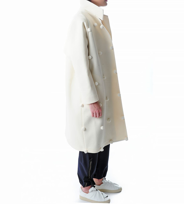 Ports 1961 Pom Pom Single Breast Coat Ports 1961 Pom Pom Single Breast Coat
