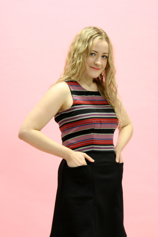 Sara Duke Black A-line Skirt Sara Duke Black A-line Skirt