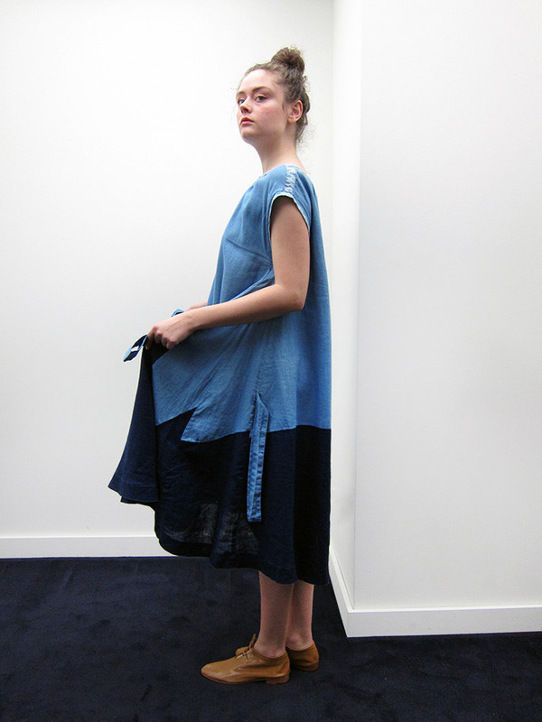 Kapital French Cloth Linen Patchwork Dress Kapital French Cloth Linen Patchwork Dress