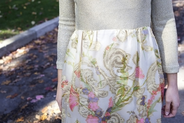 White Elephant Vintage 1970s Golden Maxi Dress White Elephant Vintage 1970s Golden Maxi Dress