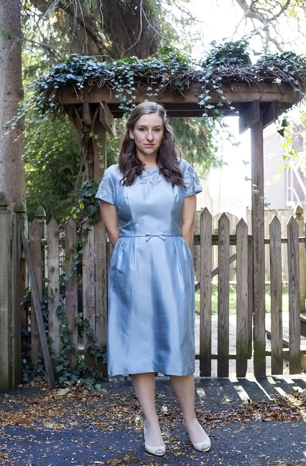 White Elephant Vintage Shimmering Blue Cocktail Dress White Elephant Vintage Shimmering Blue Cocktail Dress