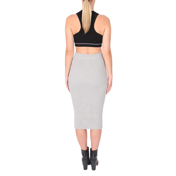 T by Alexander Wang Black Rib Crop Top T by Alexander Wang Black Rib Crop Top