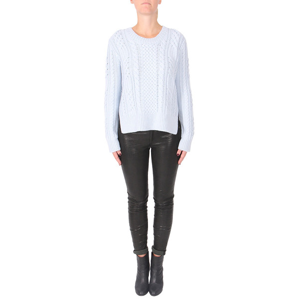 10 Crosby by Derek Lam Cable Knit Crew Neck Sweater 10 Crosby by Derek Lam Cable Knit Crew Neck Sweater