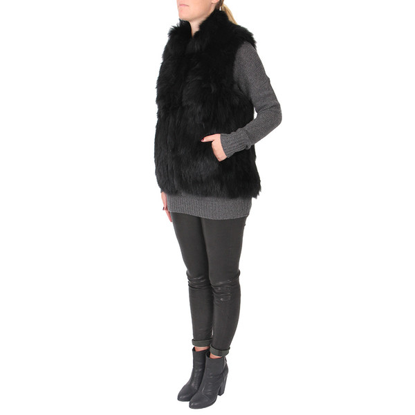 Theory Hanalee Knit Fur Vest Theory Hanalee Knit Fur Vest