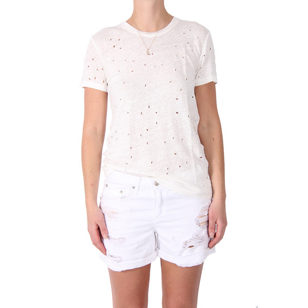 IRO Clay Holey Linen Tee IRO Clay Holey Linen Tee