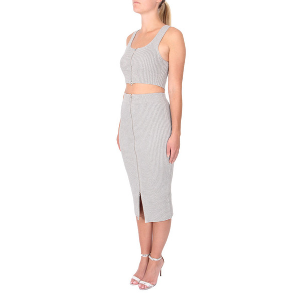 T By Alexander Wang Knit Twill Sleeveless Top T By Alexander Wang Knit Twill Sleeveless Top