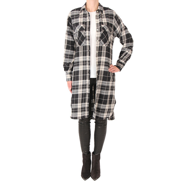 R13 Long Plaid Shirt R13 Long Plaid Shirt