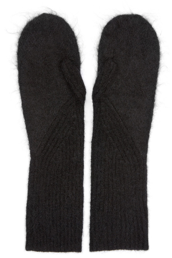 Acne Studios Mohair Violette Mittens Acne Studios Mohair Violette Mittens