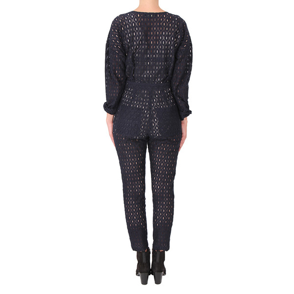 Rachel Comey Navy Lace Jumpsuit Rachel Comey Navy Lace Jumpsuit