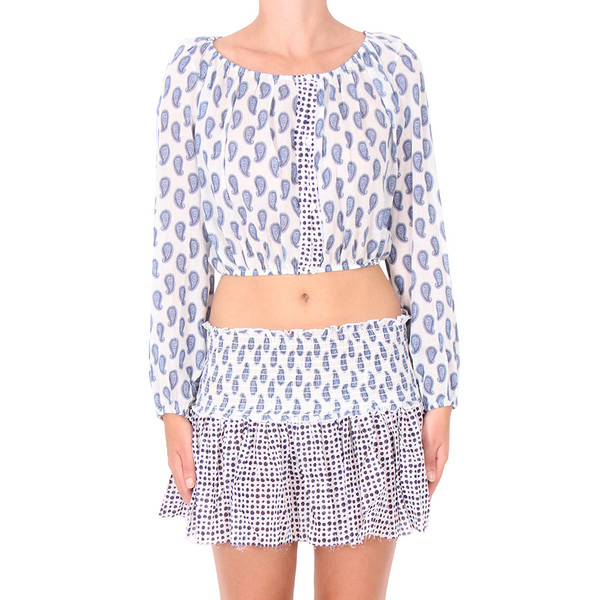 LOVESHACKFANCY Paisley Print Button Down Popver LOVESHACKFANCY Paisley Print Button Down Popver