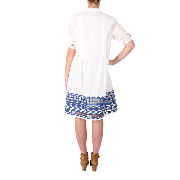 Sea Embroidered Shirt Dress Sea Embroidered Shirt Dress