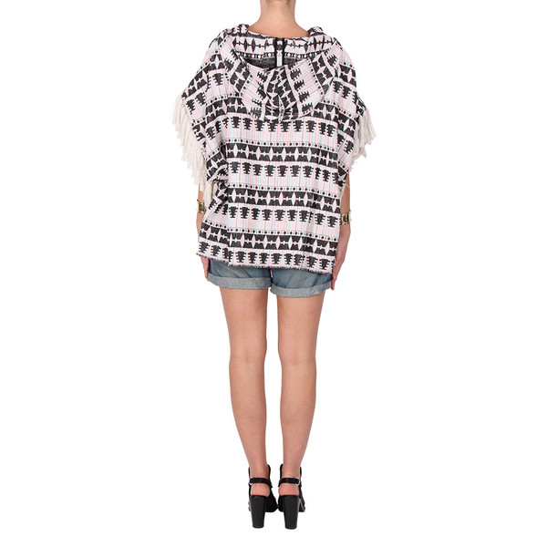 Thakoon Addition Fringe Baja Top Thakoon Addition Fringe Baja Top