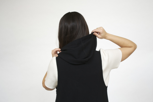 Red 23 Hooded Asymetrical Vest Red 23 Hooded Asymetrical Vest