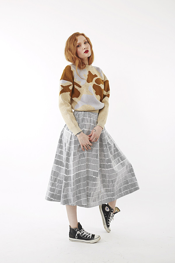 Nanushka Last Marbler Jacquard Crop Sweater Nanushka Last Marbler Jacquard Crop Sweater