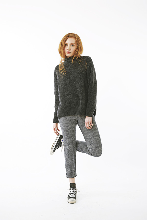 Nanushka Motta High Neck Buclé Sweater Nanushka Motta High Neck Buclé Sweater