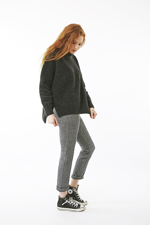 Nanushka Motta High Neck Buclé Sweater Nanushka Motta High Neck Buclé Sweater