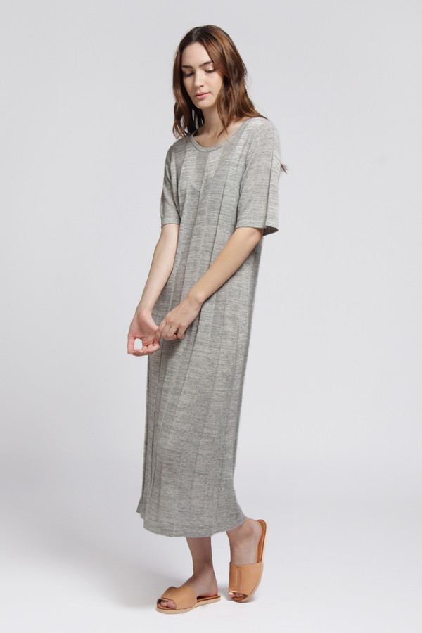 Micaela Greg Grey Ladder Tee Dress Micaela Greg Grey Ladder Tee Dress