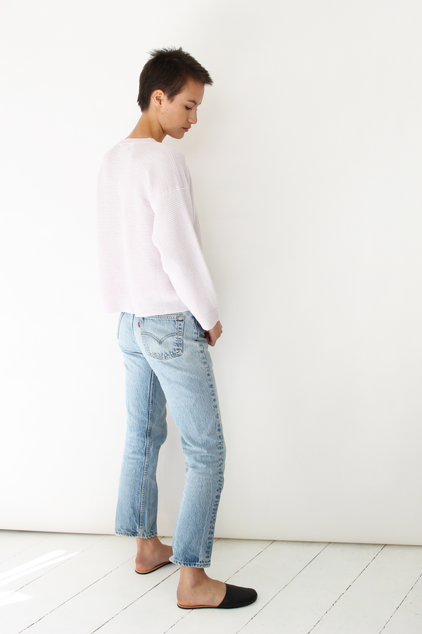 MICAELA GREG ripple sweater pearl pink MICAELA GREG ripple sweater pearl pink