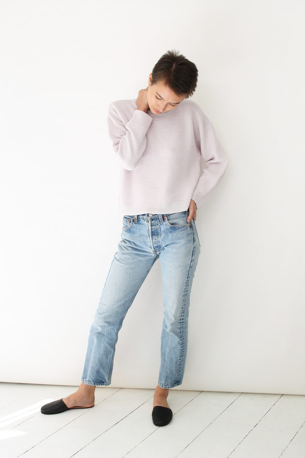 MICAELA GREG ripple sweater pearl pink MICAELA GREG ripple sweater pearl pink