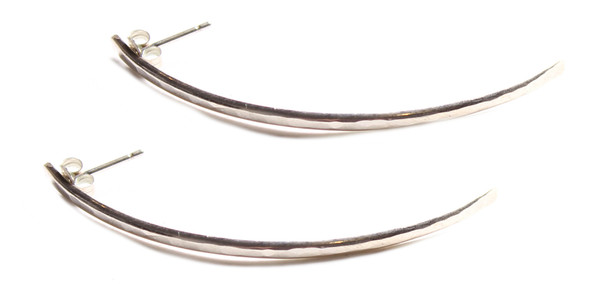 Sarah Dunn Sterling Silver Curved Earrings Sarah Dunn Sterling Silver Curved Earrings