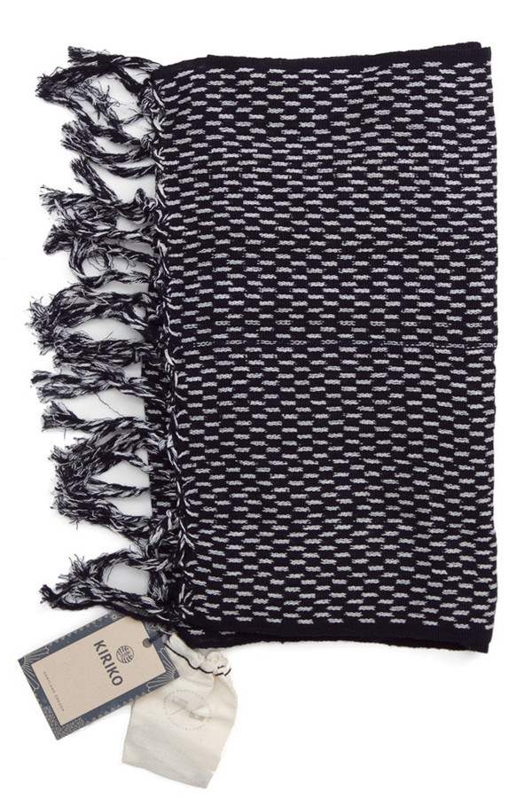 Kiriko Karu Ori Black Dash Scarf Kiriko Karu Ori Black Dash Scarf