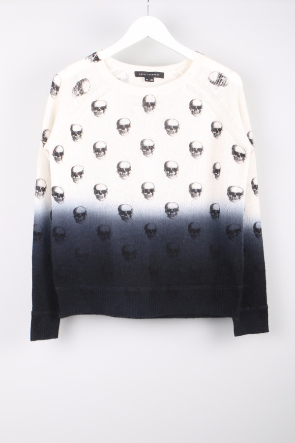 Skull Cashmere 50 Cent Dip Dye Sweater Skull Cashmere 50 Cent Dip Dye Sweater