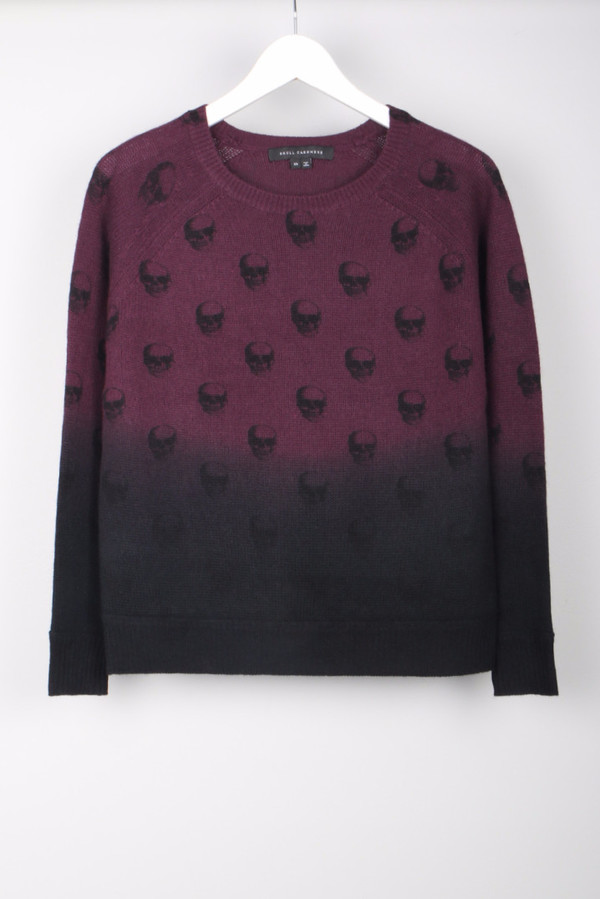 Skull Cashmere 50 Cent Dip Dye Sweater Skull Cashmere 50 Cent Dip Dye Sweater