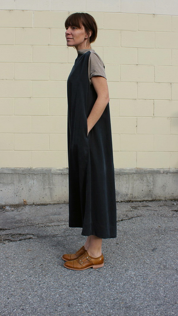 Sunja Link contrast yoke dress Sunja Link contrast yoke dress