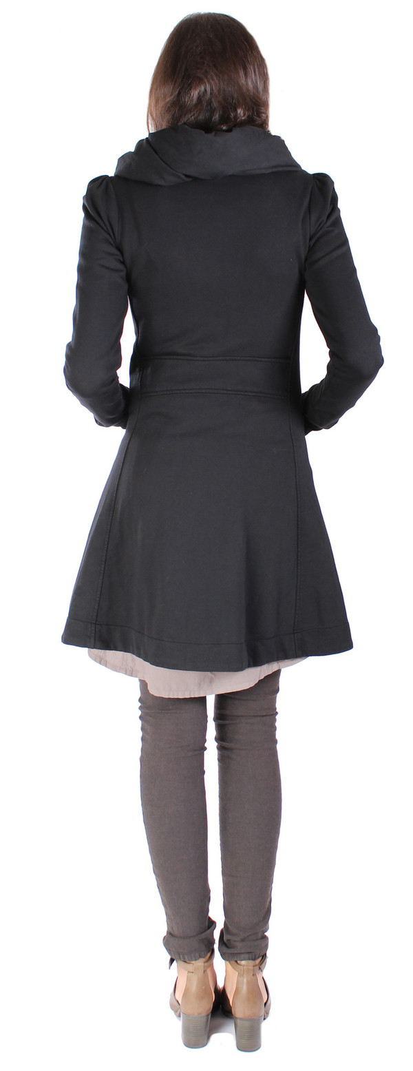 Prairie Underground Long Cloak Hoodie in Black Prairie Underground Long Cloak Hoodie in Black